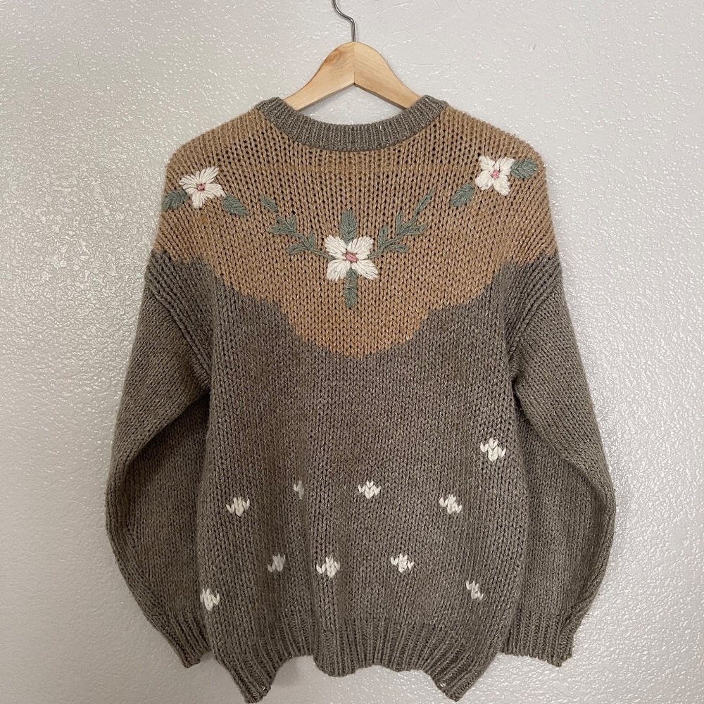 Huntington Ridge 90s Hand Knitted Sweater Size Large